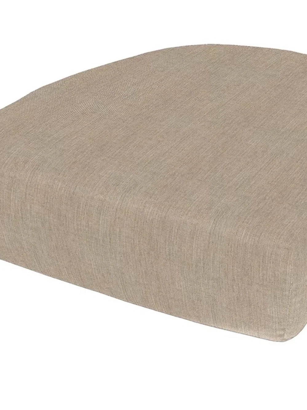 Sunbrella Remix Parchment Linen-Look outdoor chair cushions - Neutral Chic
